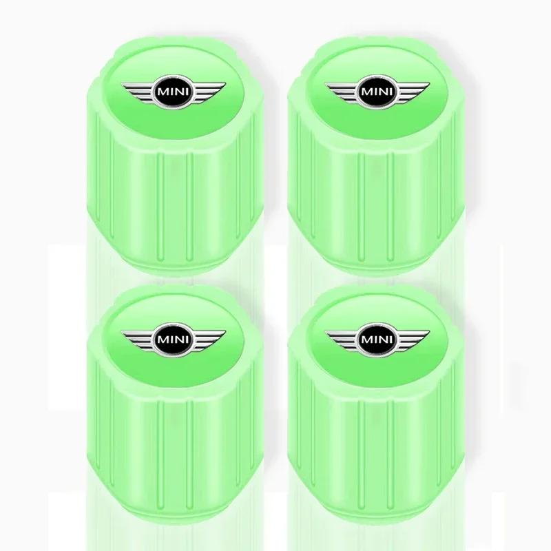 

X5 X7 For BMW Fluorescent Car Stem Caps Tire Valves Caps Stem Cover For MINI Cooper One JCW R56 Countryman Paceman Clubman R Car
