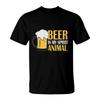 Beer Is My Spirit Animals Lovers S T Shirt Seseable Vintage Washed Unisex Streetwear Casual Homme Breathable Stylish