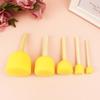 Wooden Handle Sponge Paintbrush Set for Kids - Finger Stamps & Multiple Specifications