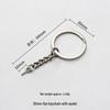 Eco-Friendly Nickel-Free Metal Keyring: DIY Jewelry Accessory, Split Ring Keychain with Doll Pendant