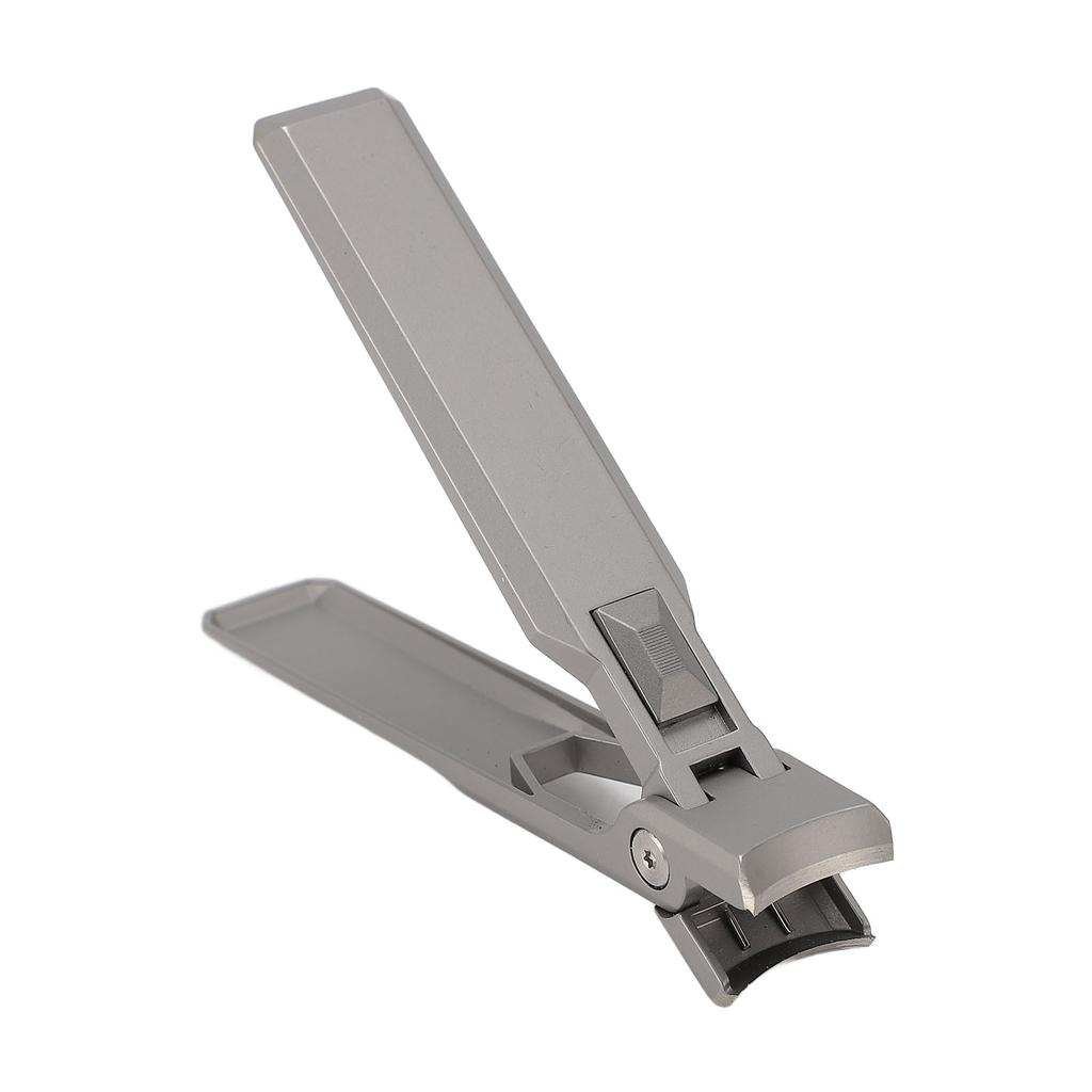 Nail Clipper Stainless Steel Wide Opening Push Button Design Anti Splash Flat Mouth Nail Clipper