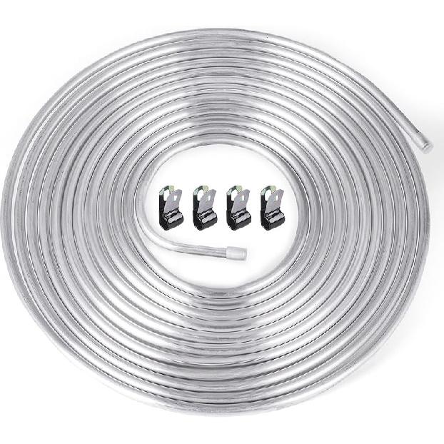 3/8" OD Aluminum Hard Fuel Line 10 Feet Hardline Tube Thickness Is 0.039"
