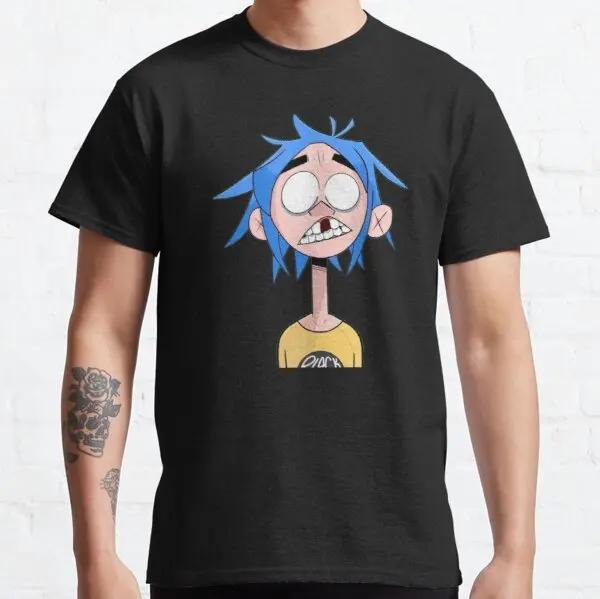 Harajuku Anime Shirt Gorillaz Tee Adult Great Quality Tshirt Retro Manga Graphic Tshirts Men Clothing Oversized T Shirt Mens Tee