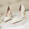 Luxury Women Wedding Shoes High Heels Rhinestone Slik Woman Pumps Pointed Toe Party Shoes Thin Heels Spring Autumn New Arrival
