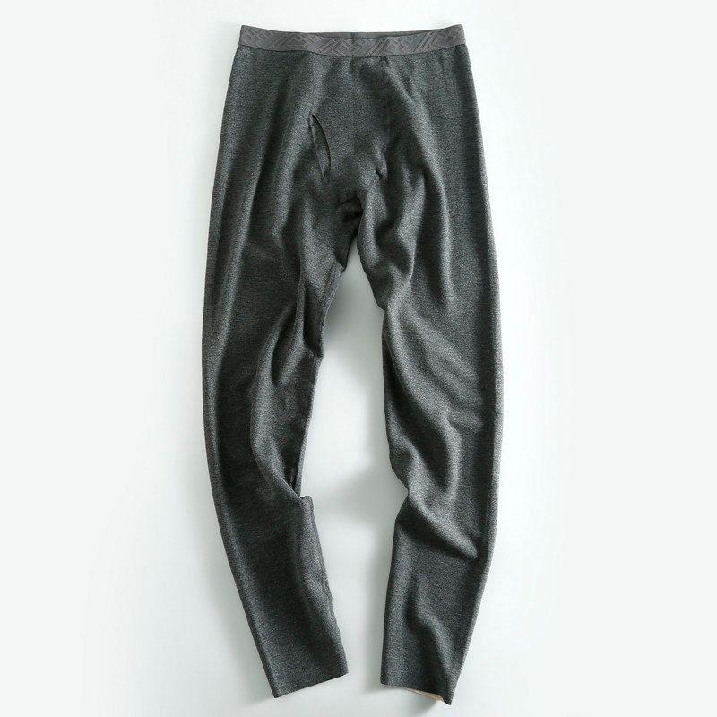 ~ Export Remaining Orders Cattle Goods Winter Overplus Order Men's Elastic Waist Leggings Autumn and Winter Inner Wear Long Johns Warm-keeping Pants