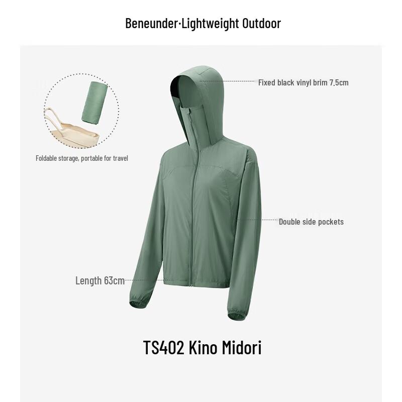 

Beneunder Women s Lightweight Sun Protection Jacket TS402