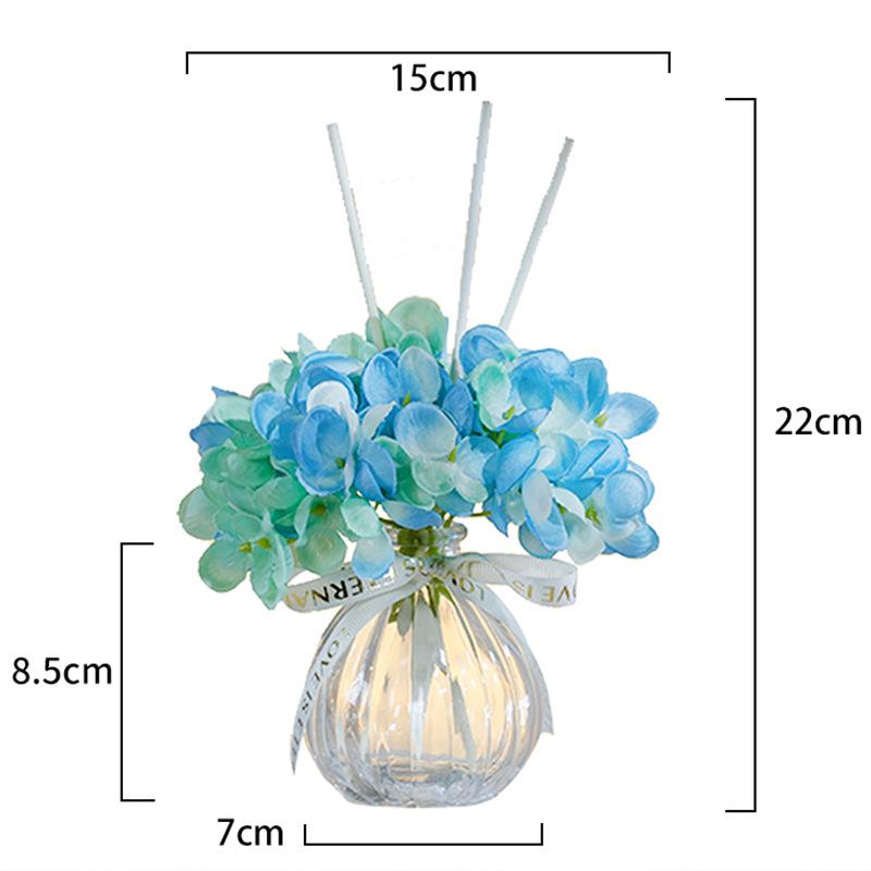 Floral Aroma Diffuser Bottle: Flameless Essential Oil Home Fragrance Gift for Bedroom, Long-Lasting and High-End.