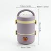 Microwave Safe 304 Stainless Steel Bento Box Thermal Lunch Box Portable Leakproof Insulated Kids Food Container Stackable