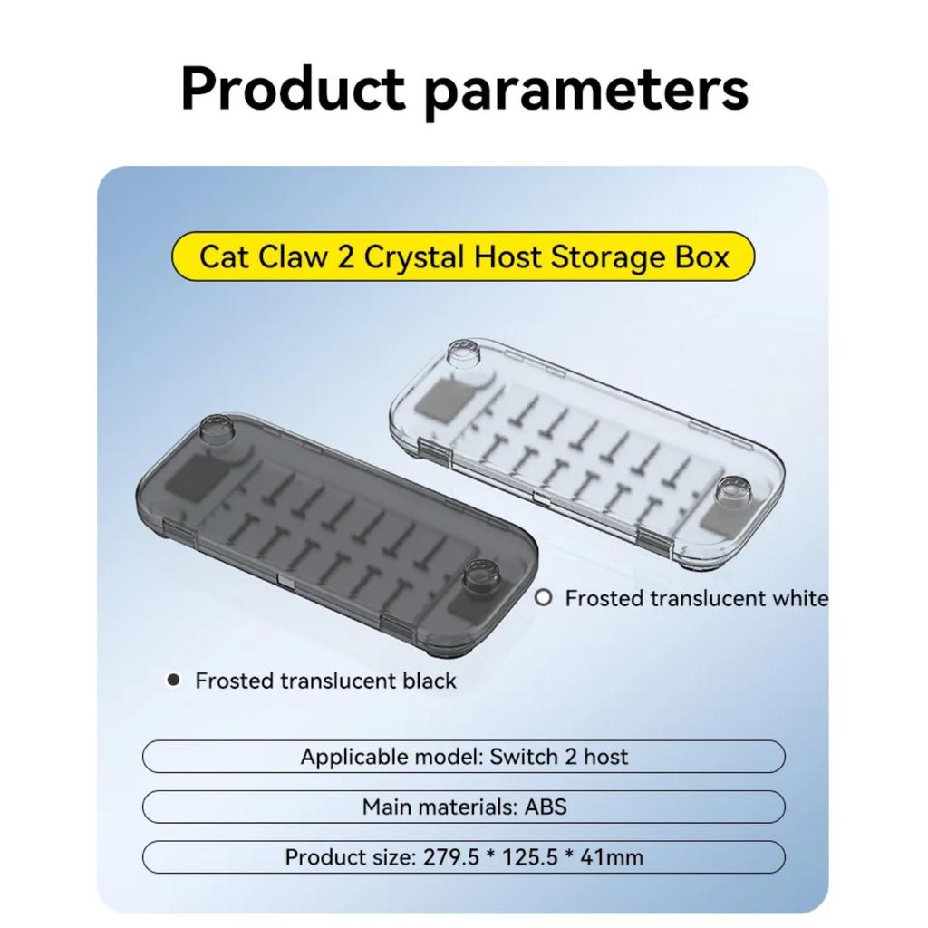 ABS Matte Translucent Hard Protective Shell Case for Switch 2 Console & Controller Cases with Game Card Slots & Charging Port