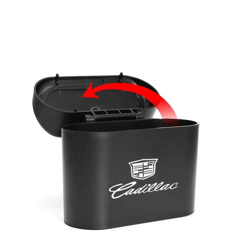 AABHP1 ABS Car Hanging Trash Bin Garbage Bag Storage Box for Cadillac ATS BLS CT4 CT6 CTS ESCALADE STS XLR XT4 XT5 XTS SLS