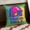 Mexican Flavor TTaco BBell Cushion Cover Reversible Soft Durable Pillow Cover Home  Car MultiScene Use for Daily Comfort
