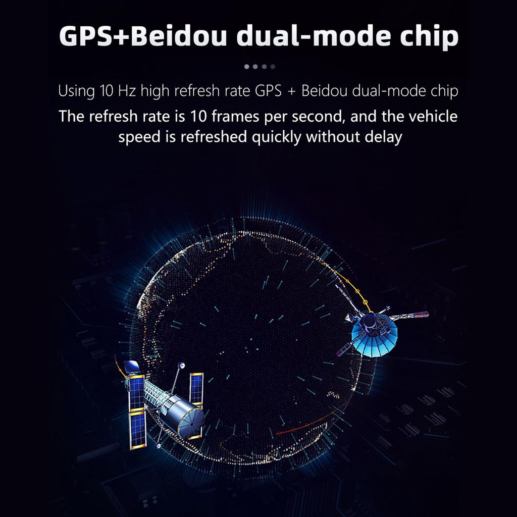 Car HUD Head-Up Display Digital Windshield Screen Projector Vehicle Speed & GPS Navigation Compass