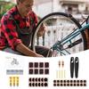 Bike Tire Repair Kit Bike Tire Patch Repair Kit Glueless Tyre Tool Set For Mountain Men Women Removal Changing Portable Road