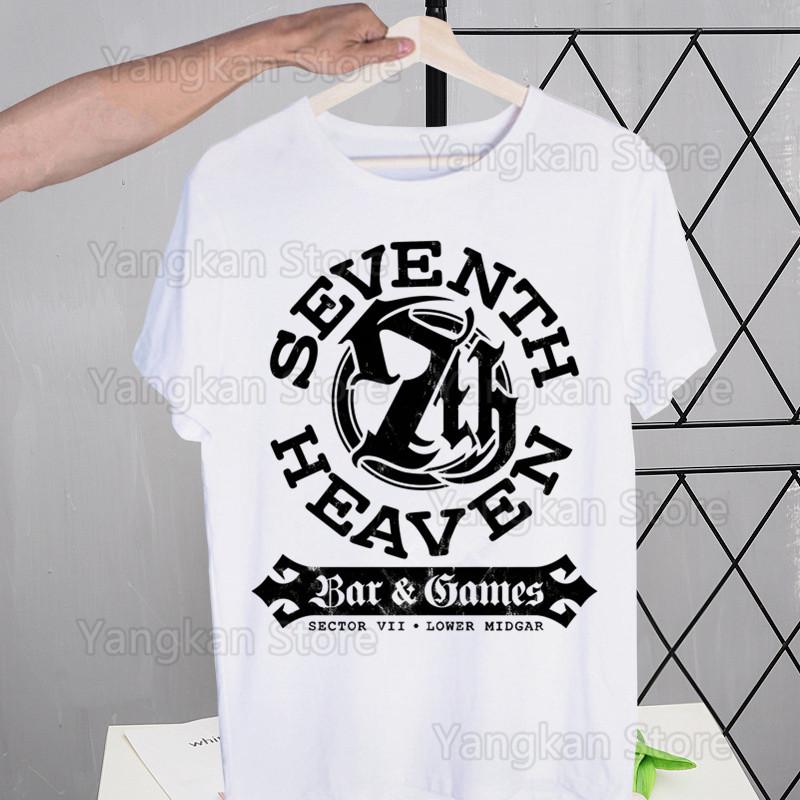 

Final Fantasy 7 FF7 Street Style Casual Short Sleeve Men T Shirt O-neck Tshirt Male T Shirt 2XL