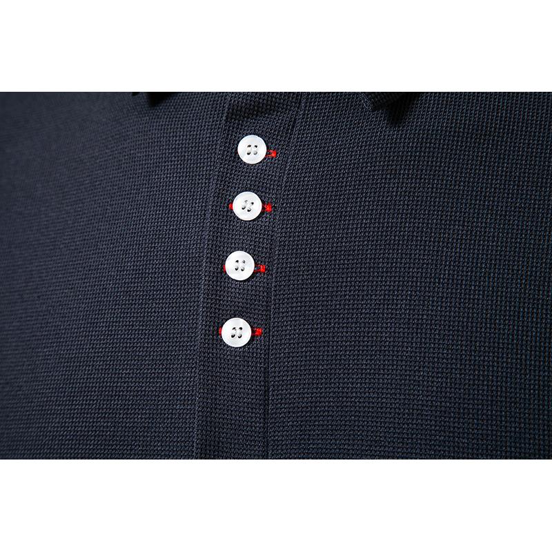 Fashion Paisley Color Block Men's Polo Shirts Solid Color Long Sleeve Polo Shirts For Men New Autumn Social Business Polos Male