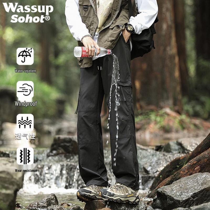 

Wassup Sohot Men s Outdoor Windproof Water-Resistant Hiking Pants 4XL