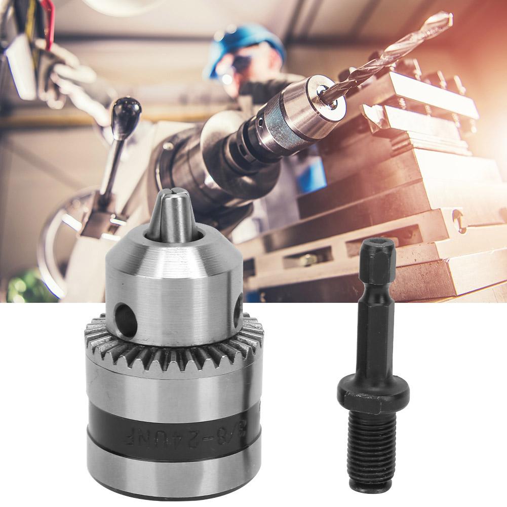 Light Wrench Drill Chuck 1.510mm 3824UNF + 14 Hex Head 38 Thread Extension Rod