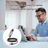 Type C+USB Ethernet Cable 1.8m Braided Cord RJ45 Port Supports Gigabit Speed for Tablet PC Connection 180cm