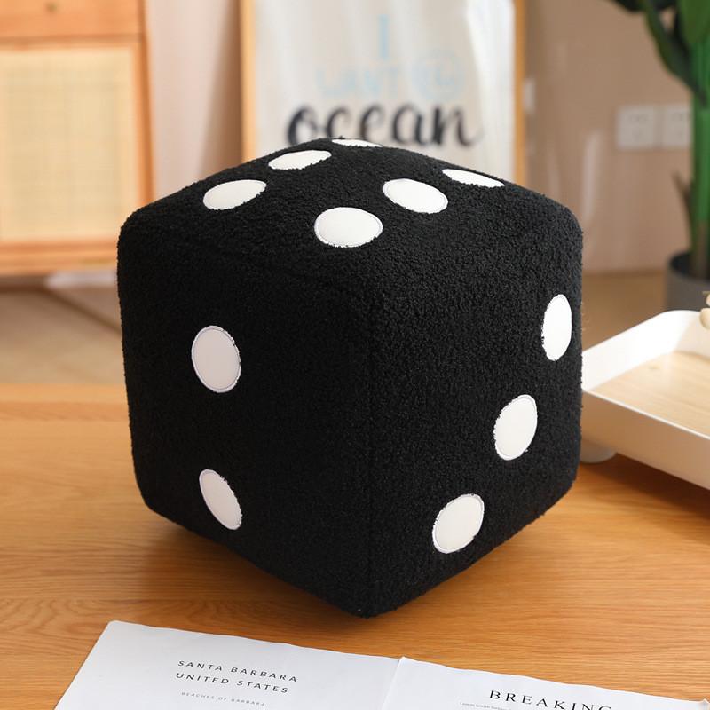 Dice Toy Plush Cartoon Stuffed Doll Cushion Home Decoration Cute Gifts Kids