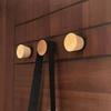 Black Walnut Magnetic Hook: No-Drill, Strong Hold for Clothes, Bags, Hats On Fridge or Door