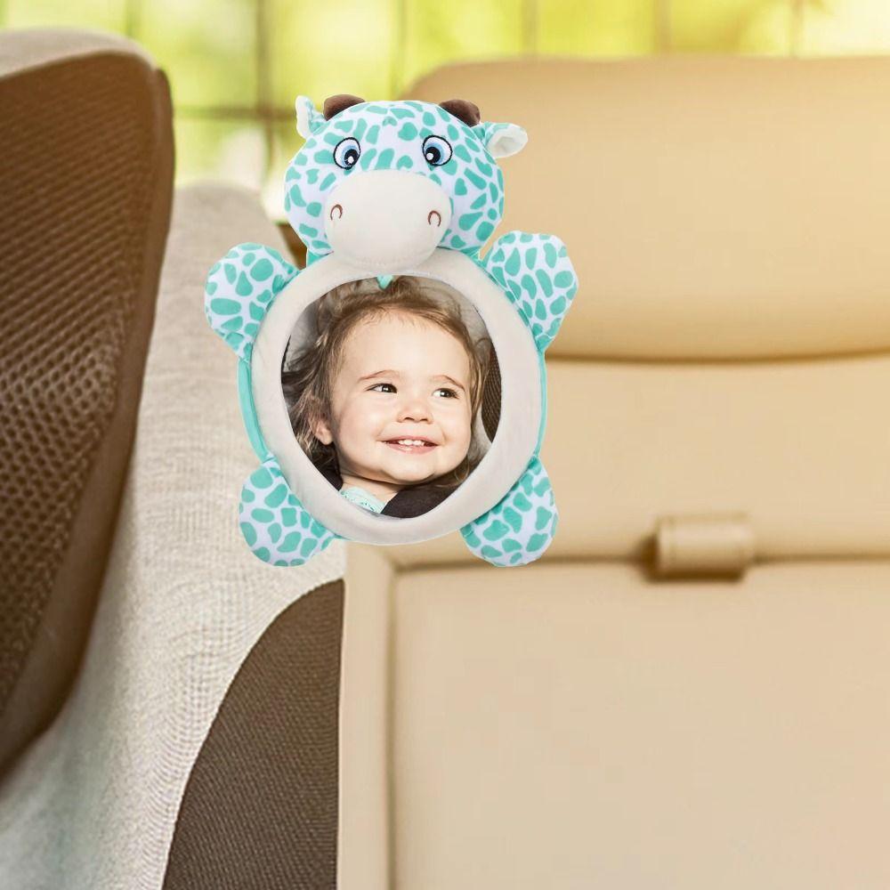 Soft Baby Rear Facing Mirrors Cute Seat Headrest Rearview Mirror Car Rear Seat Mirror Blind Spot