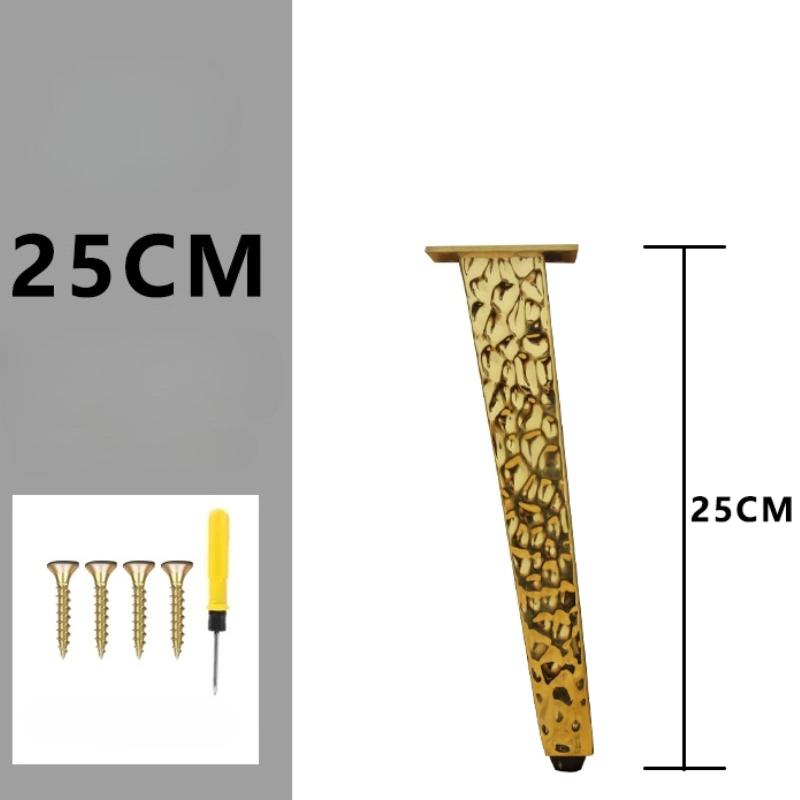 Metal Adjustable Furniture Cabinet Legs Water Ripple Stainless Steel Bathroom Cabinet Legs TV Cabinet Sofa Height Support Feet