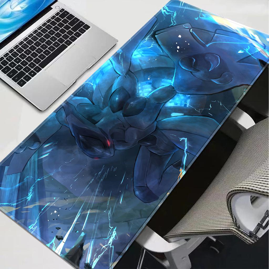 Anime Pokemon Zekrom Mouse Pad XXL Large Gaming Desk Mat AntiSlip Rubber Mousepad Lock Edge Office Laptop Keyboard Mat xcm