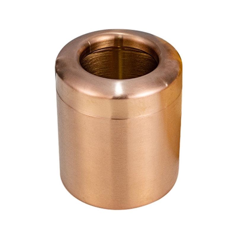 

Small Brushed Steel Trash Can With Hole Top 1.5L Capacity Metal Construction For Bedroom Bathroom Home Office 1