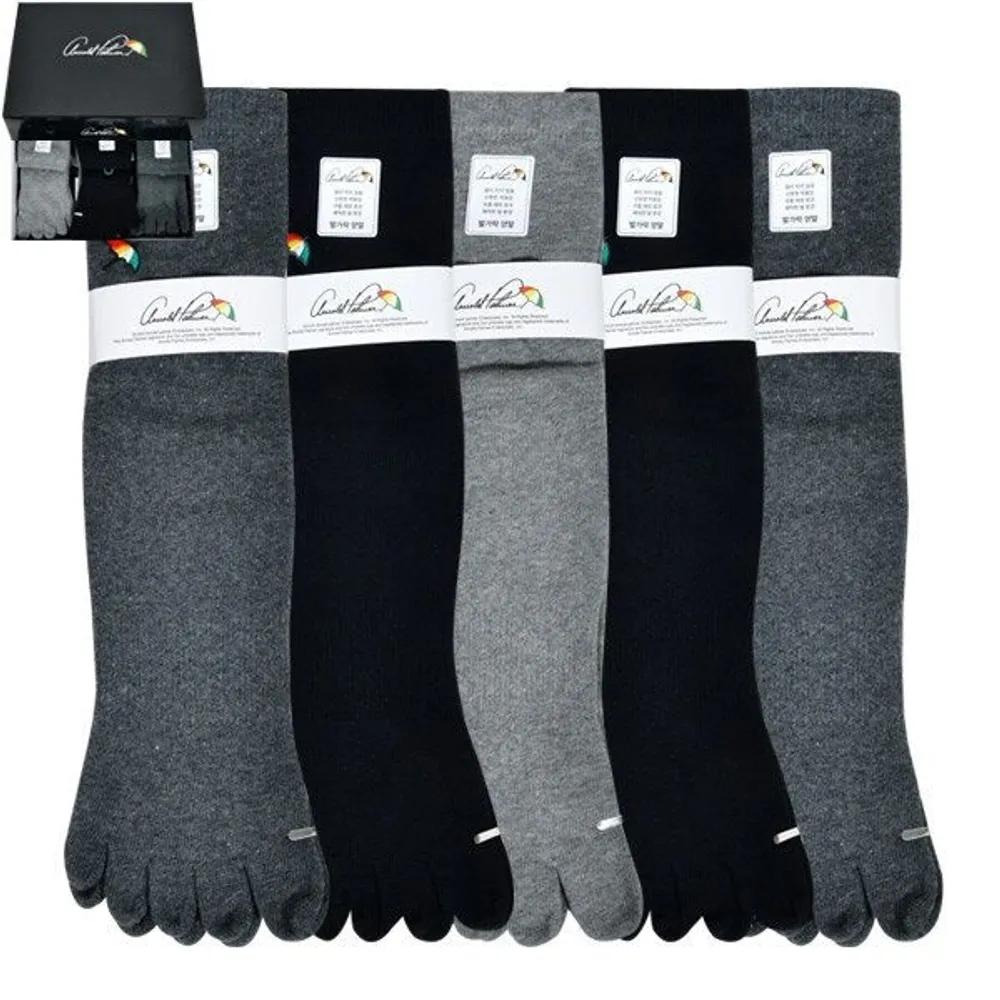 Arnold Palmer Gentlemen s Plain File Toe Long Socks 0055yu Random shipping (5 pairs) 26cm