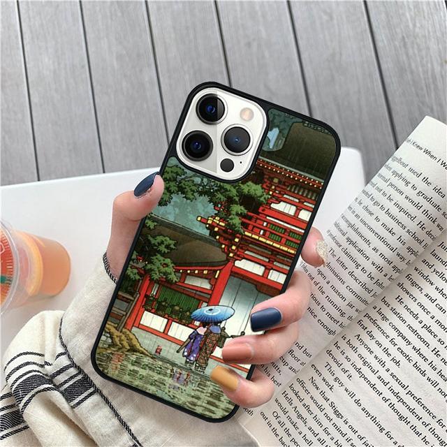 Ukiyo e Japanese Art Coque Shell For iPhone 17 Air 15 16e 14 13 12 Pro Max 11 Pro Max Plus Phone Case Cover