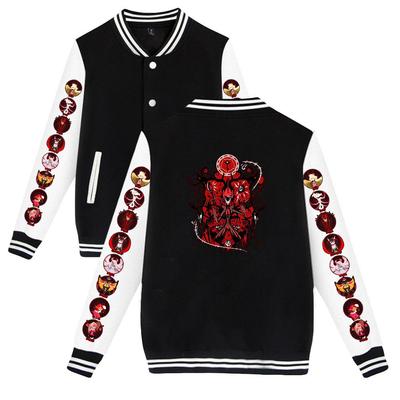 Fashion Women Men's Jackets Bomber Jacket Hazbin Hotel Baseball Jacket Oversize Hip Hop Outerwear for College Couples Clothing Custom