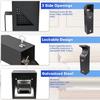Durable Outdoor Mounted Trash Bin Weatherproof Bottom Opening Allows Fast Cleaning Includes Screws Simple Assembly