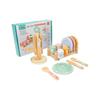 Children'S Early Education Educational Simulation Tableware Set Combination Set, Kindergarten Kitchen Play House Wooden Toys