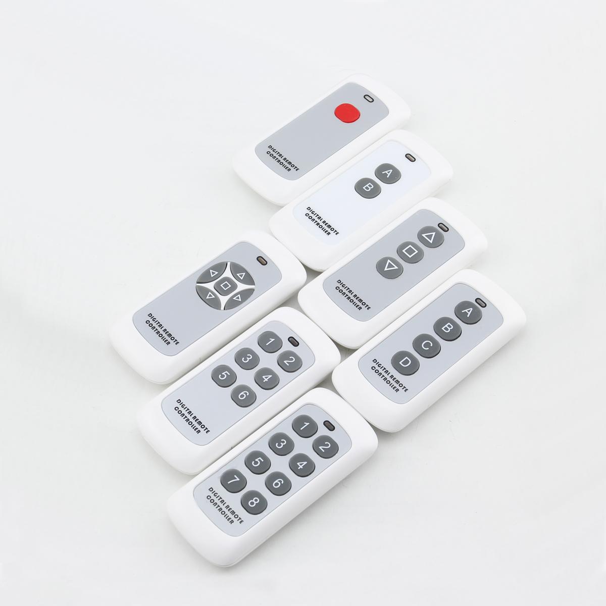 4 CH EV1527 Learning Code Universal Wireless 433MHz Garage Door Opener Remote Control Switch for Smart Homer