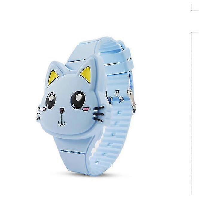 3d Kids Watches Cute Rabbit Cat Cartoon Led Electronic Children's Watch Kids Boys And Girls Silicone Toy Tw