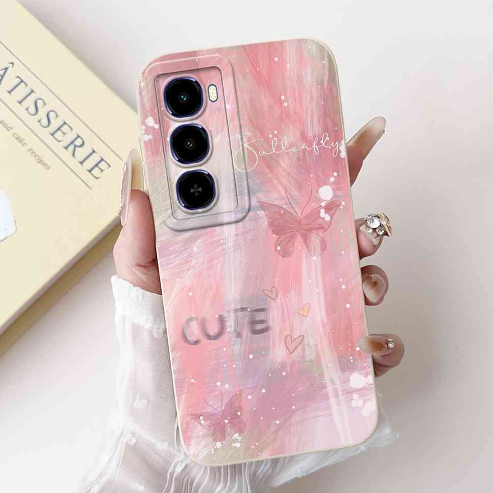 For itel City 100 4G C671L Case Cute Butterfly Rabbit Soft Silicone Back Cover For ITEL City100 4G 6.75" Fashion Bow Phone Shell