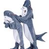 Cartoon Sand Skulptur Hai Schlafsack Overall Dinosaurier Pyjamas Flanell Hai Home Anzug Erwachsene Hai Super Weich