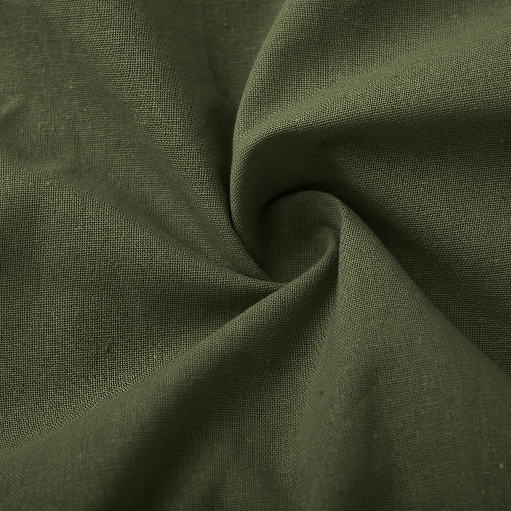 Damska Moda, Dekolt V, Bez Rękawów, Kolorowy, Casualowy, Resortowy, Długa Sukienka, Mieszanka Bawełny i Lnu