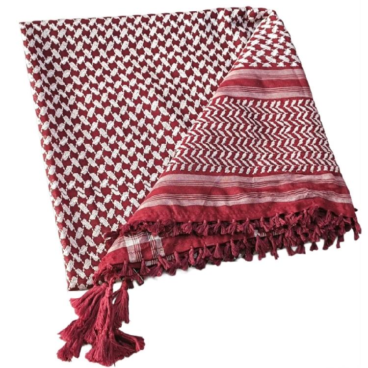 

Arab Malaysia Woman Kerchief Arab Scarf Outdoor Breathable Turbans Multi Purpose Headscarf Driving Dustproof Kerchief 1 червоний