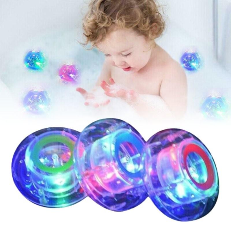 Seven Children Bathtub Colours Lamp Flying Saucer Bath Toy Material Plastic
