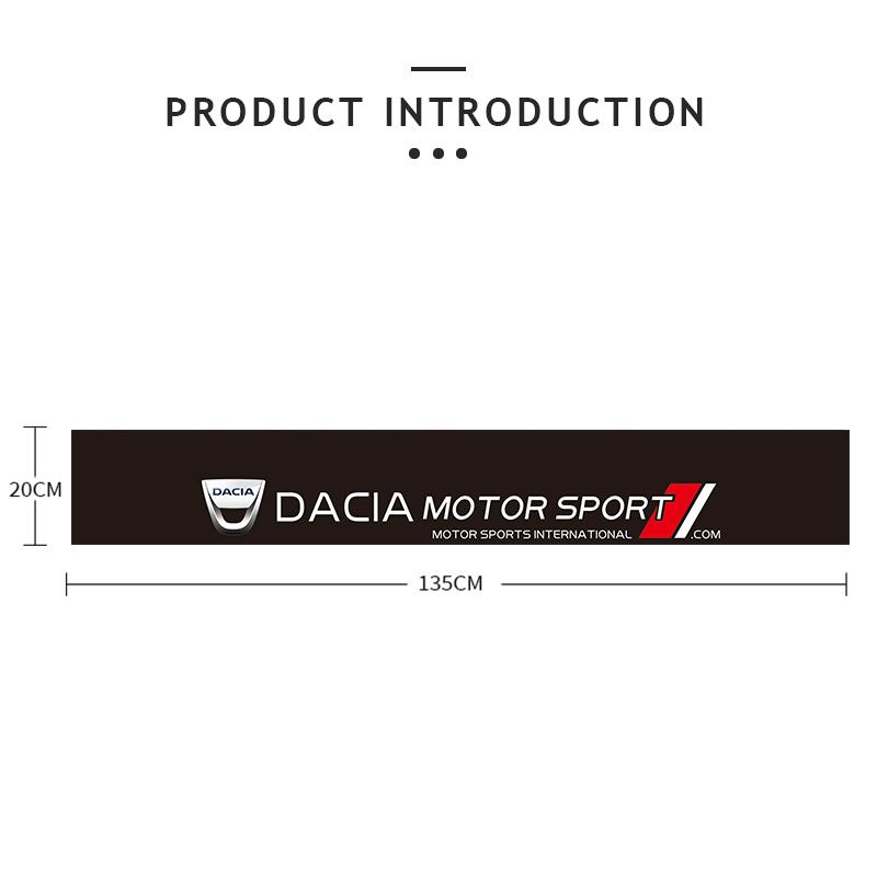 1Pcs Car Front Rear Windshield Decoration Stickers For Dacia Duster Logan Sandero Stepway Dokker Lodgy MCV 2019 Spring Bigste