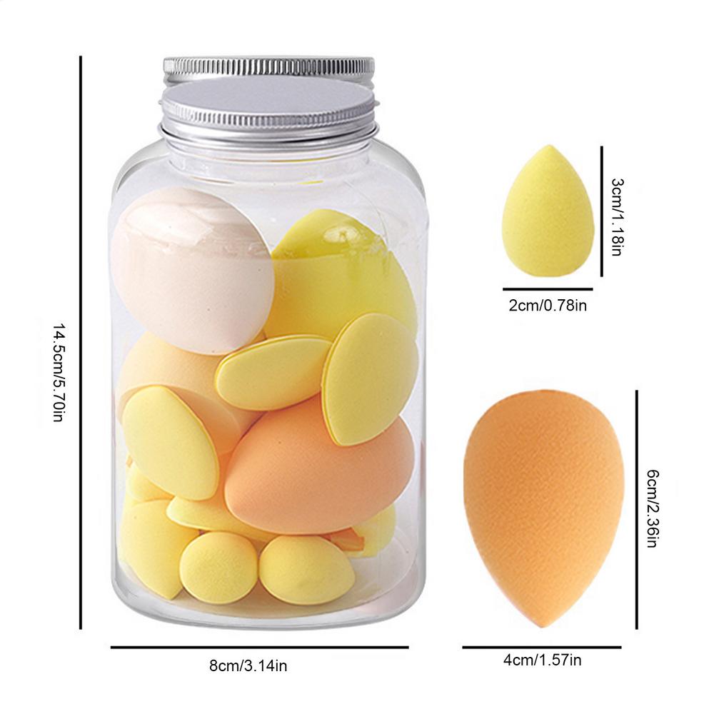 14pcs/set Mini Make Up Sponges Makeup Sponge Cosmetic Soft Beauty Sponge Powder Puff Long Lasting Beauty Sponge Wet Dry Use