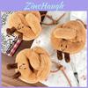 Chaveiro Boneca de Pelúcia Pretzel Criativo Divertido Lindo Enfeite de Bolsa Presente Para Meninas