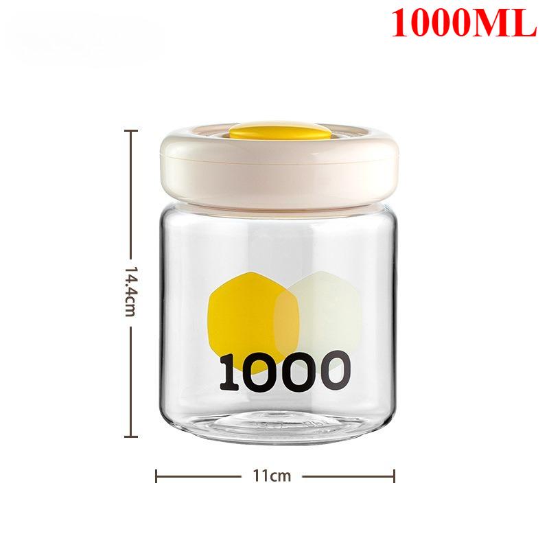 

Food-Grade Airtight Storage Jars - Press-to-Seal Plastic Containers for Grains, Flour, Snacks, Multi-Purpose Food Canisters