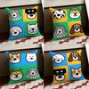 Cartoon Simple Cute Dog Cushion Cover Reversible Soft Durable Pillow Cover Home  Car MultiScene Use for Daily Comfort