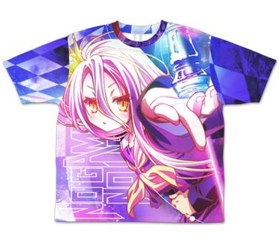 No Game No Life Zero White Double Sided Full Graphic S Size T-shirt Ver.2.0
