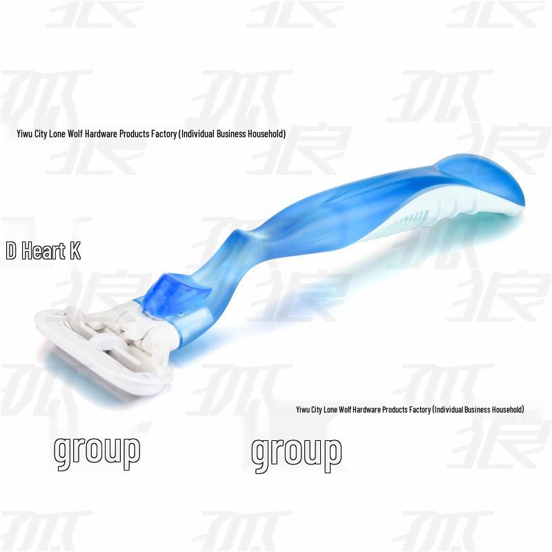 Women's 5-Blade Pink & Blue Razor for Hair Removal - Underarm & Private Areas
