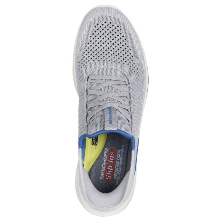 Skechers Slade Comfortable Versatile Durable Breathable Low-Top Casual Shoes Men Sneaker Light-Gray 210810-LTGY