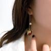 Silver Needle Preserved Flower Earrings - Korean Dongdaemun Style, Super Fairy Dangle Design, Net Red Fashion for Women.