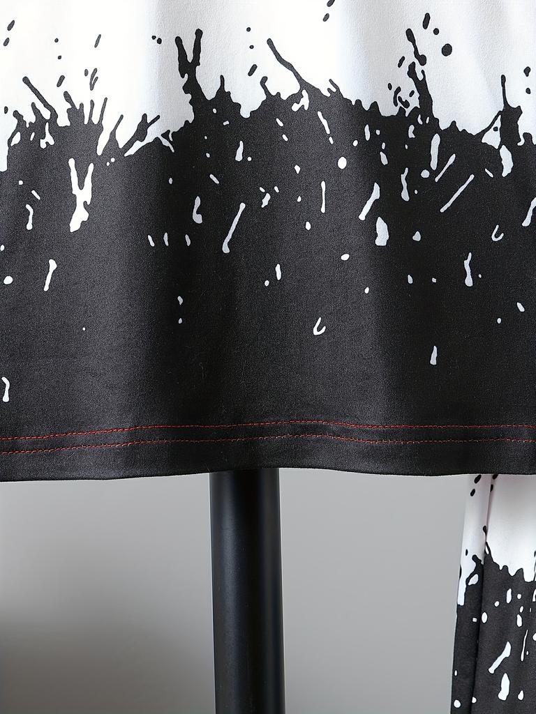 Boy's 2pcs, T-shirt & Shorts Set, Color Block Short Sleeve Top, Casual Outfits, Kids Clothes For Summer